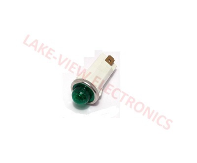 INDICATOR 14V GREEN INCAND 0.187" Q.C. TABS PNL LIGHT