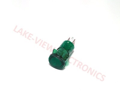 INDICATOR 14V GREEN INCAND 0.250" Q.C. TABS PNL LIGHT