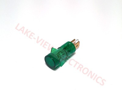 INDICATOR 14V GREEN INCAND 0.250" Q.C. TABS PNL LIGHT