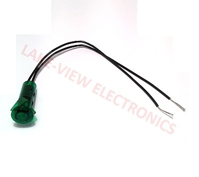 INDICATOR 14V GREEN INCAND 6" LEADS PNL LIGHT