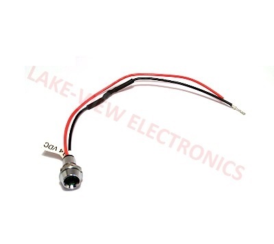 INDICATOR 14V GREEN LED 6&quot; LEADS