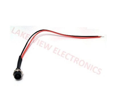 INDICATOR 2V GREEN ENCAPSULATED LED 6" LEADS