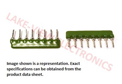 RESISTOR NETWORK 220 OHM 8P7R 2% SIP