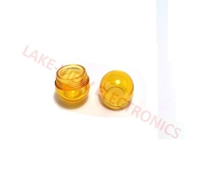 INDICATOR LENS CAP YELLOW TRANSPARENT DOME