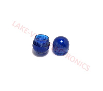 INDICATOR LENS CAP BLUE FLUTED DOME
