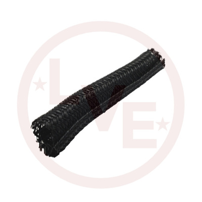 SLEEVING BRAIDED 1/4" X 100FT SPLIT SLEEVING BLACK