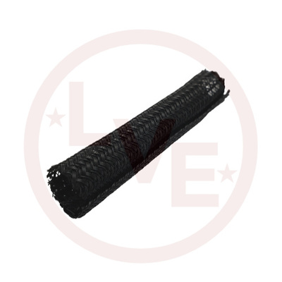 SLEEVING BRAIDED 1/2" X 150FT SPLIT SLEEVING BLACK