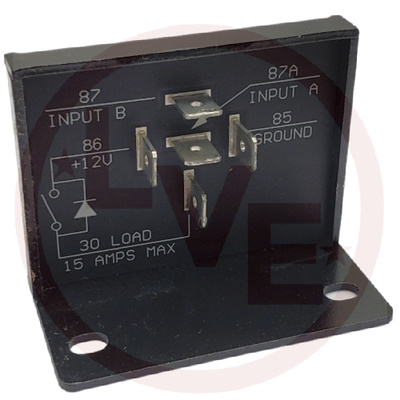 RELAY DUAL INPUT SOLID STATE 12VDC 15A