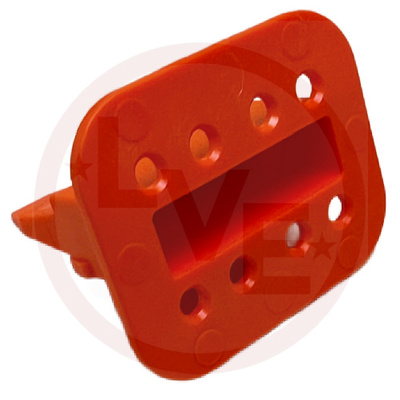 CONNECTOR WEDGELOCK ORANGE FOR DT 8 PIN