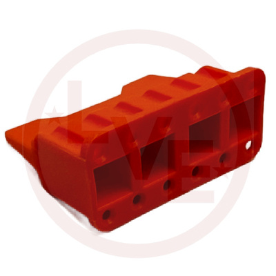 CONNECTOR WEDGELOCK ORANGE FOR DTM 12 PIN
