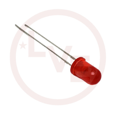 LED 5MM RED DIFFUSED 627NM 2MA 1.7V