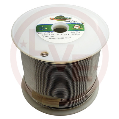 SOLDER SAC305 .078DIA LEAD FREE SOLID WIRE 10LB SP