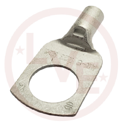 TERMINAL RING 8 AWG 1/2&quot; STUD NI TP